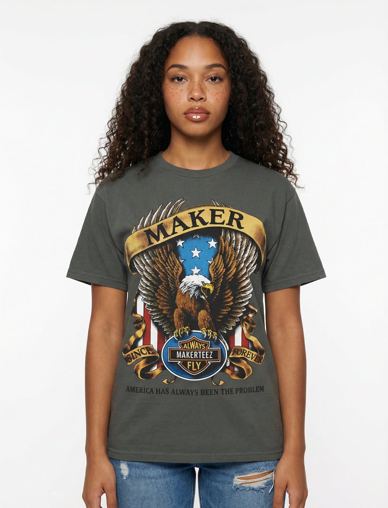 Maker "Merica Has A Problem" Vintage Tee